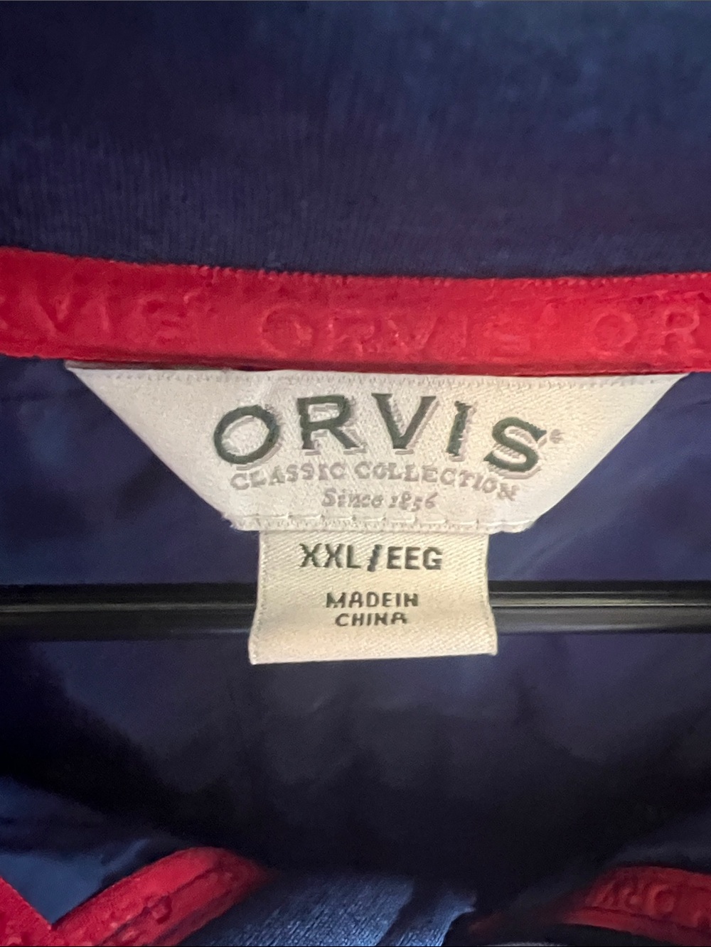 Orvis Navy Quilted Hybrid Puffer Jacket - Picture 2 of 3